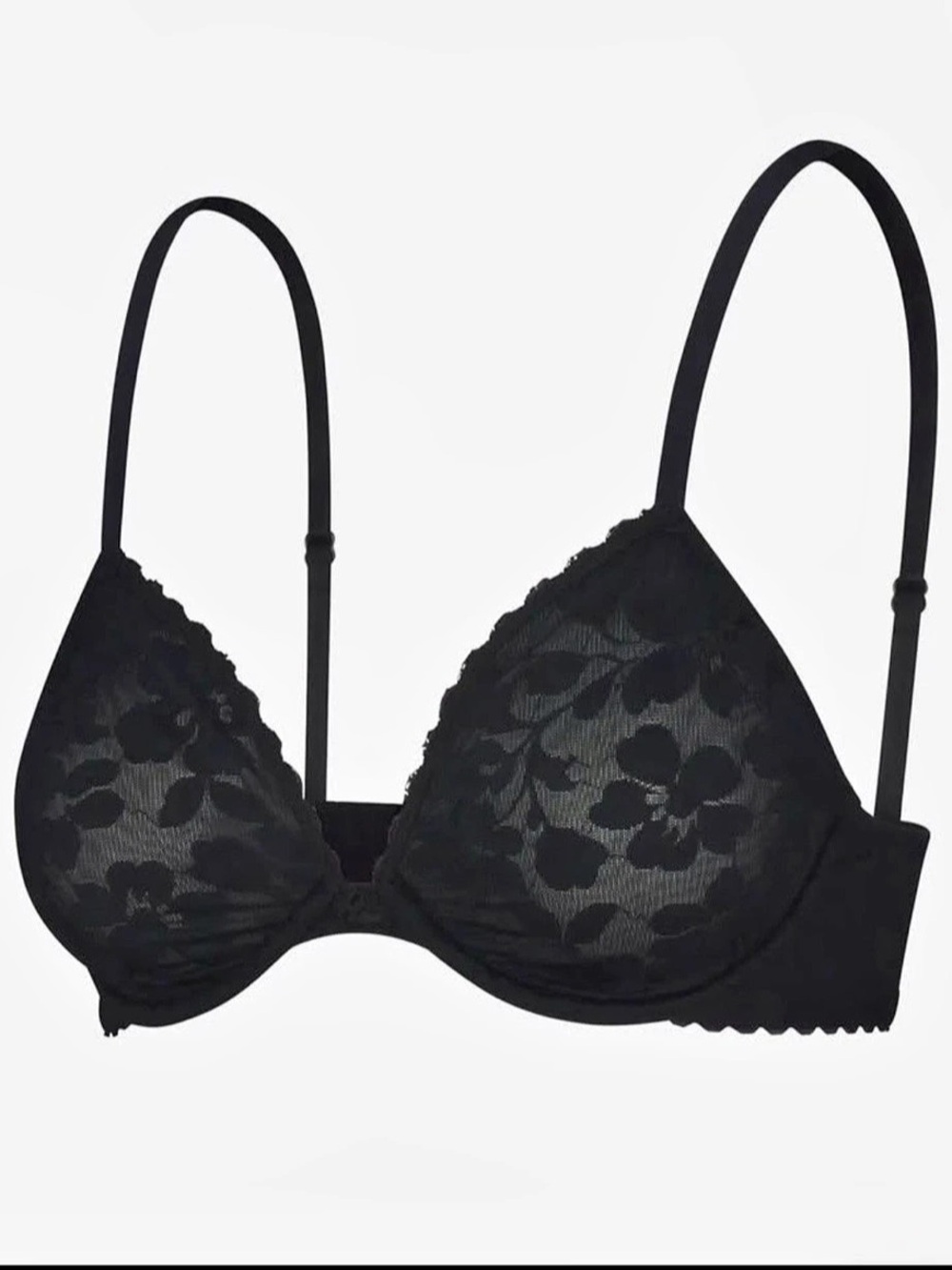 Fenty Lace Unlined Demi Bra, Floral Lace